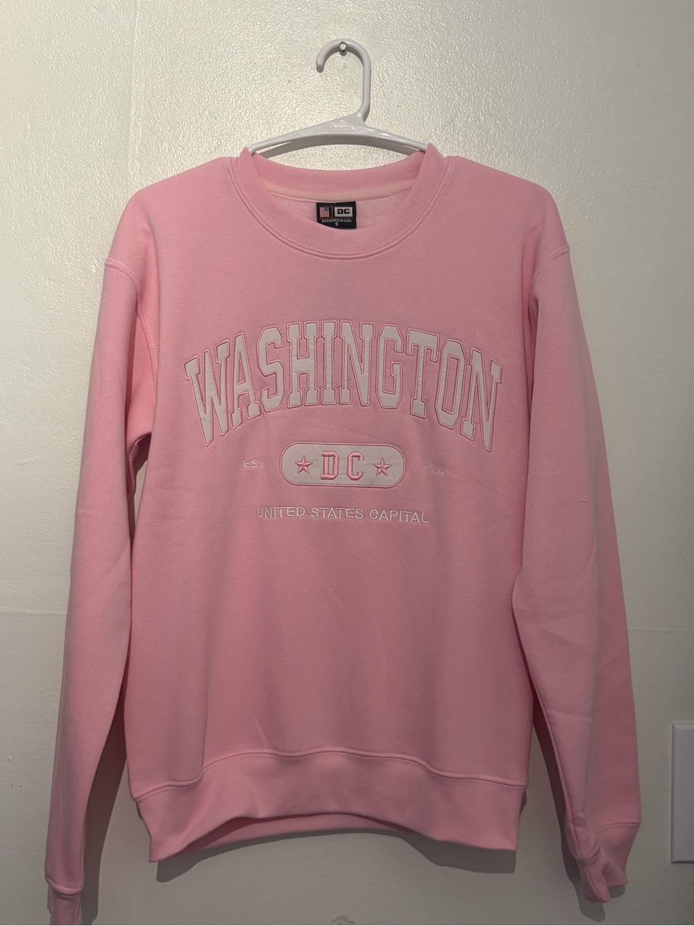 DC Pink Washington Crew Sweatshirt